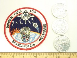 NASA Space Mission Patch with a Lot of Coins Atlantis, Endeavour - £15.15 GBP