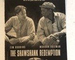 Shawshank Redemption Tv Guide Print Ad Morgan Freeman Tim Robbins TPA15 - £4.67 GBP
