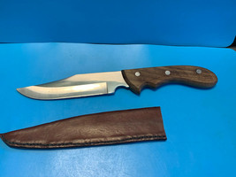 Vtg Triplex Santa Fe Full Tang Bowie Stainless Steel Fixed Blade Knife W... - $29.95
