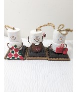 S&#39;MORES Ornaments set 3 Quilting Knitting MP3 girl Midwest Seasons Canno... - $37.04 CAD