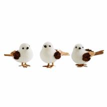 K&amp;K Interiors 51767A Assorted 5 Inch White Birds with Pinecone Wings - $13.20