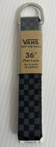 Vans Men&#39;s Laces Mn Vans Laces 36&quot; Black/Charcoal Checkerboard New Show Laces - £9.38 GBP
