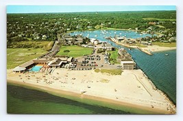 Wychmere Harbor Club Aerial Harwich Fort Massachusetts MA  Chrome Postcard F18 - £3.11 GBP