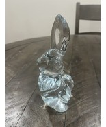 Viking Crystal Glass Clear Bunny Rabbit Thumper Figurine - $1,856.81 MXN