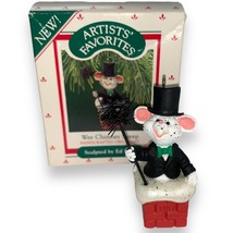 1987 Hallmark  Keepsake Christmas Ornament Wee Mouse Chimney Sweep Vinta... - £13.93 GBP