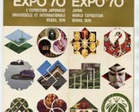 Expo 70 Japan World Exposition Brochure Osaka 1970 English &amp; French  - $17.82