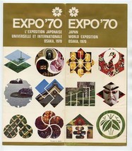 Expo 70 Japan World Exposition Brochure Osaka 1970 English &amp; French  - £14.01 GBP