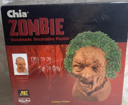 Chia Pet Zombie Creepy Handmade Decorative Planter Pottery Terracotta Halloween - £6.19 GBP