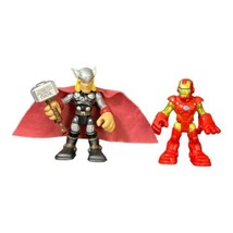 2 Playskool Marvel Superheroes Squad Figures Thor Ironman - $4.99