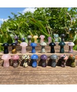 Wholesale! 50pcs Mix Natural Quartz Crystal mini mushrooms Reiki Healing... - $59.95