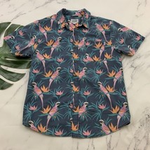 Party Pants Mens Hawaiian Shirt Size M Parrots Bird Of Paradise Tropical... - £17.44 GBP