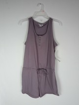 Just Be... Elderberry French Terry Romper Womens Size Medium NEW - $15.93