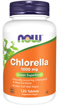NOW Supplements, Chlorella 1000 mg with naturally occurring,120 tablets..+ - $29.69