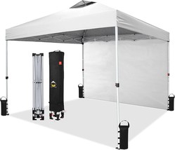 CROWN SHADES 10x10 Pop up Canopy Instant Commercial Canopy Including 1 Removable - £176.18 GBP