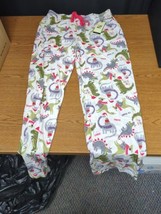 MAX STUDIO Christmas &quot;Dinosaur&quot; Pajama Sleep Pant Size XS TreeRex - £12.65 GBP