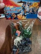 Magic Plastic Blue And Gray Soldiers 26 Pcs #7524 North &amp; South Civil War New - £7.43 GBP