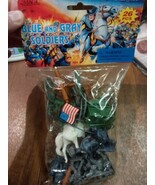 Magic Plastic BLUE and GRAY SOLDIERS 26 pcs #7524 North &amp; South Civil Wa... - $190.40 MXN