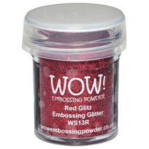 WOW! Embossing Powder 15ml-Red Glitz - £12.00 GBP