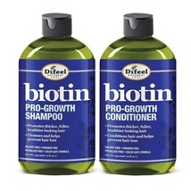 Biotin Pro-Growth Shampoo &amp; Conditioner - 2 Pc Set Thicker Healthier Hair Growth - £21.23 GBP