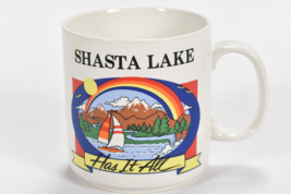Lake Shasta Has It All California Forest Boat Rainbow Vintage Coffee Mug... - $27.71