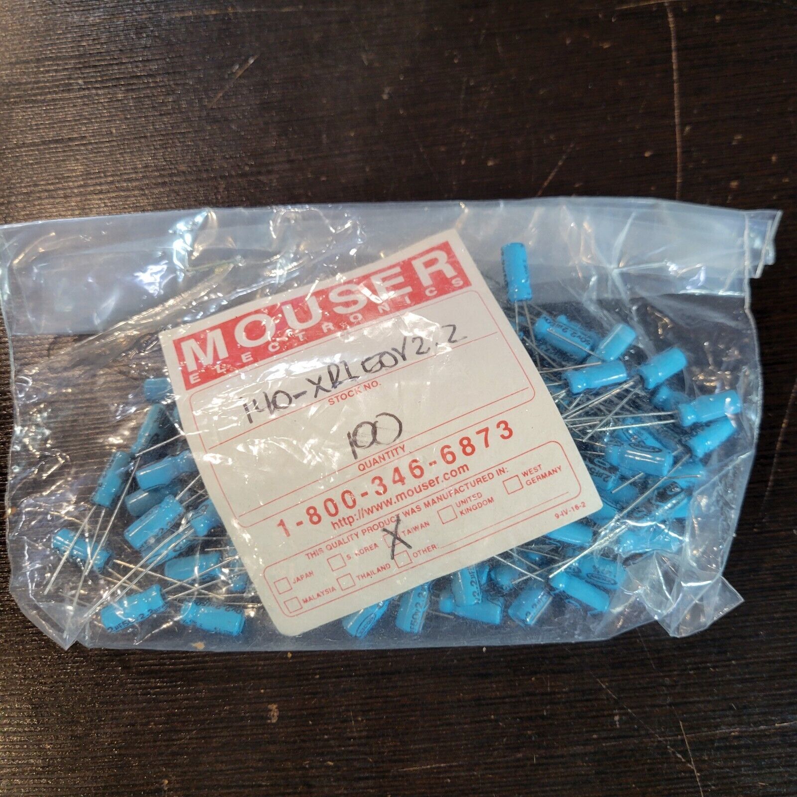 (100PCS) 140-XRL50V2.2 Aluminum Electrolytic Capacitors 50V Radial NEW $69 - $68.31
