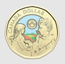 2024 Loonie Colour Coin Anne of Green Gables L.M Montgomery Canada Uncir... - $72.31 MXN
