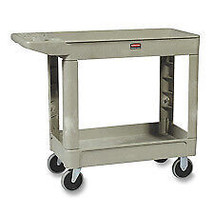 Rubbermaid Commercial Products RCP452088BG 2-Shelf Cart- w-Lipped Shelf- 25-.88i - £255.28 GBP