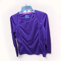 Women&#39;s Xersion Athletic Fitted Quick-Dri Shirt Sz Med Purple Long Sleeves - $11.88