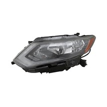 Headlight For 17-20 Nissan Rogue Left Side Black Housing Halogen LED Clear Lens - $240.57