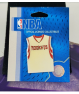NBA Houston Rocketts Jersey Pin Basketball Collectible Licensed - $12.60