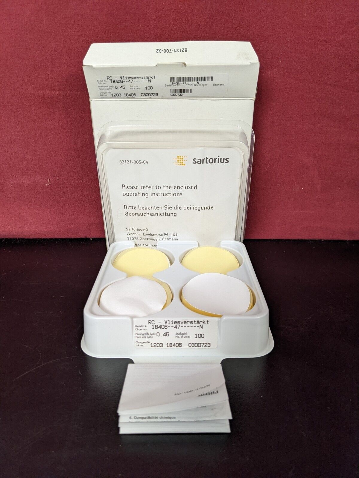 Sartorius 18406--47------N Regenerated Membrane Filter / Near Complete Pack - $121.50