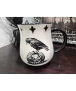 Halloween Potters Studio Black Crow Pumpkin Coffee Mug Decor NEW - £15.81 GBP