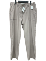 New Orvis Womens Straight Leg Pants Size 16 XL Tencel Brown - £16.75 GBP