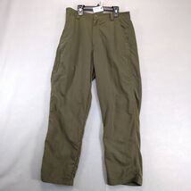 REI Nylon Green Cargo Hiking Pants Mens 32x29 Zipper Pockets Straight Le... - $20.00