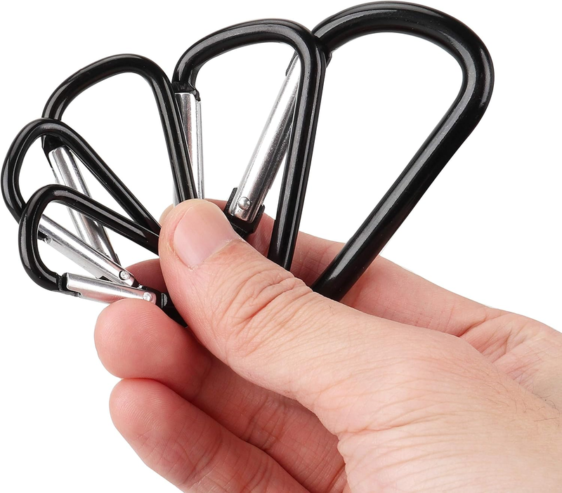 SWATOM Aluminum Carabiner Clip Snap Hook Keyring 1.5/1.9/2.2/2.4/2.8 Inch Carabi Item image 4