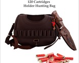 Cow Hide Leather Shotgun 120 Cartridges Holder Hunting Speed Bag &amp; Bobca... - £62.02 GBP