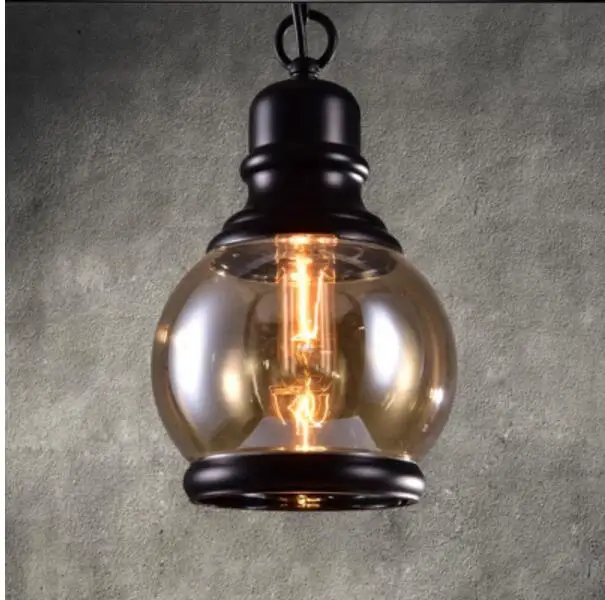 Loft Pendant Light Industrial Style Gl  Pendant Lamps Bar/Restaurant Light  Hang - £167.63 GBP