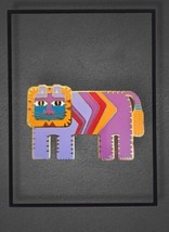 Laurel Burch Gato Pin Brooch Gold Tone Cloisonné Jewelry Vintage 1980s - £39.10 GBP