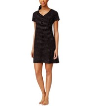 allbrand365 designer Womens Printed Knit Sleepshirt Color Black Duo Dot ... - $25.00
