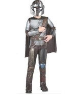 Boys Disney Star Wars Mandalorian Muscle 3 Pc Halloween Costume-sz 4/7 - £23.74 GBP