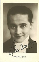 MAX HANSEN (1926) German Silent Film Postcard SIGNED BY MAX HANSEN Littl... - £98.32 GBP