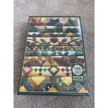 NEW Sealed 1000 Piece Cobble Hill Puzzle Grandma&#39;s Quilts Artwork 19.25&quot; - $21.49