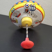 Vintage 1960’s Ohio Art Tin Litho Spinning Crank Top Working Childs Toy - £26.11 GBP