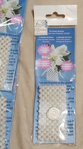 7 Flower Wrist Corsage Pearl Bead Bracelet Wedding Prom Party Bridesmaid... - £15.78 GBP