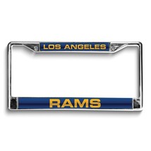 NFL LA Rams Laser Chrome Acrylic License Plate Frame - £23.69 GBP