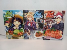 Food Wars Shokugeki no Soma Manga Vol 1, 2, &amp; 3 Shonen Jump Graphic Nove... - $39.60