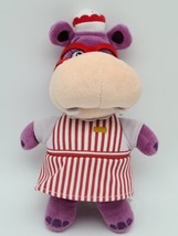 8&quot; Disney Doc Mc Stuffins Purple Hippo Hallie Stuffed Animal Nurse Plush Toy - £5.07 GBP
