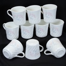 Corelle Pink Trio Cups Lot of 10 Near Mint! - £21.09 GBP