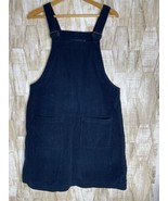 Vintage D.P.S New York Bib Jumper Dress Women&#39;s Size L Blue Corduroy Sle... - $676.47 MXN