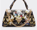 Disney X Aldo Top Handle Bag Mickey Minnie Purse~Black Multi~NWT~USPS SHIP - $108.85